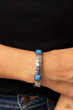Totally Terraform-Blue Stretch Bracelet-Paparazzi Accessories