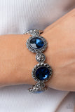Palace Property-Blue Stretch Bracelet-Paparazzi Accessories