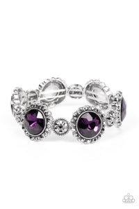 Palace Property-Purple Stretch Bracelet-Paparazzi Accessories