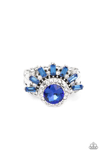 Ravishing Radiance-Blue Ring-Paparazzi Accessories