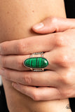 Eco Expression-Green Ring-Paparazzi Accessories