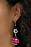 Collecting My Royalties-Pink Earring-Paparazzi Accessories
