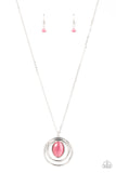 Epicenter of Elegance-Pink Necklace-Paparazzi Accessories