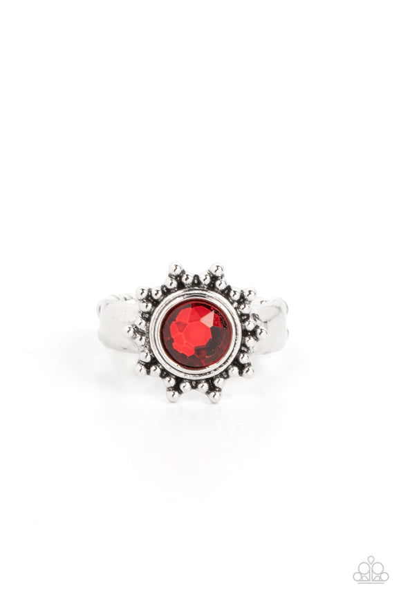 Expect Sunshine and REIGN-Red Ring-Paparazzi Accessories