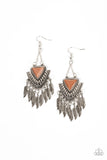 Shady Oasis-Brown Earring-Paparazzi Accessories