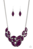 Glitzy Goddess-Purple Necklace-Paparazzi Accessories
