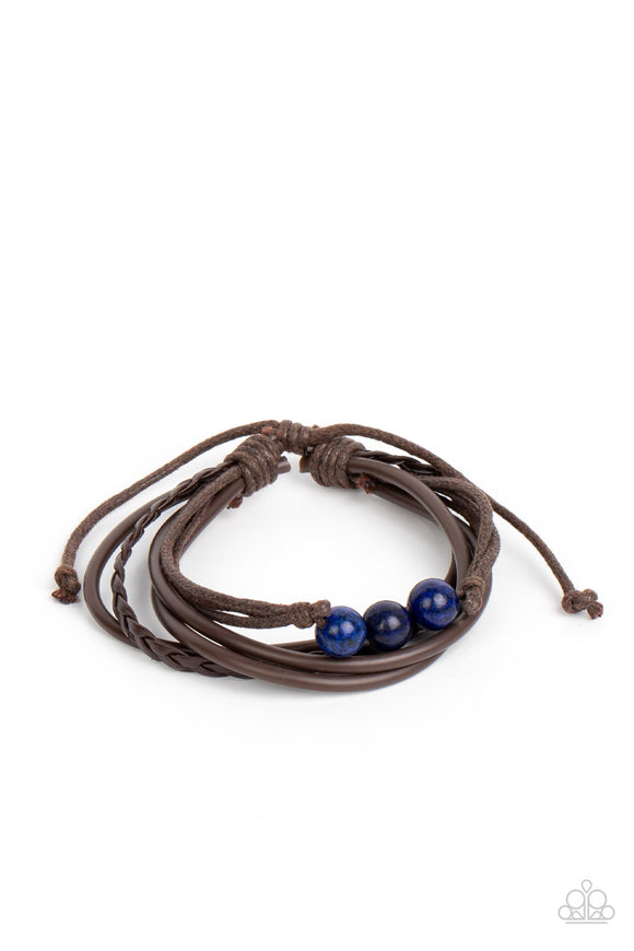 Rest Easy-Blue Urban Bracelet-Paparazzi Accessories