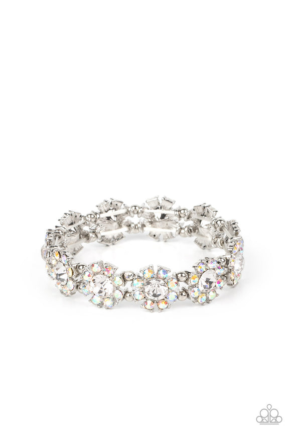Treasure Charms White Bracelet | White bracelets, Silver bangles, White  rhinestone