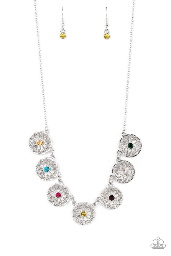 Garden Greetings-Multi Necklace-Paparazzi Accessories