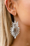 Turn up the Luxe-White Earring-Paparazzi Accessories