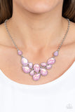 Keeps GLOWING and GLOWING-Pink Necklace-Paparazzi Accessories