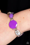 Dreamscape Dazzle-Purple Clasp Bracelet-Paparazzi Accessories