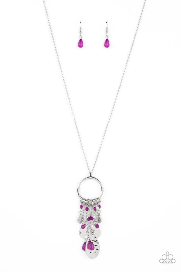 Totally Trolling-Purple Necklace-Paparazzi Accessories
