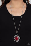 Dream Board Dazzle-Red Necklace-Paparazzi Accessories