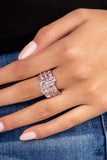 No Flowers Barred-Pink Ring-Paparazzi Accessories
