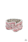 No Flowers Barred-Pink Ring-Paparazzi Accessories
