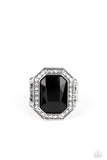 A Royal Welcome-Black Ring-Paparazzi Accessories