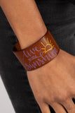 Sunshine Season-Purple Urban Wrap Bracelet-Leather-Paparazzi Accessories