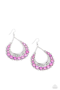 Bubbly Bling-Purple Earring-Paparazzi Accessories