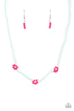 Bewitching Beading-Pink Necklace-White-Seed Bead-Paparazzi Accessories