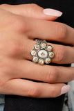 Time to SHELL-ebrate-White Ring-Paparazzi Accessories