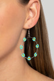 Dainty Daisies-Blue Earring-Seed Bead-Paparazzi Accessories