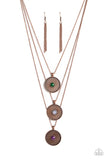 Geographic Grace-Copper Necklace-Paparazzi Accessories