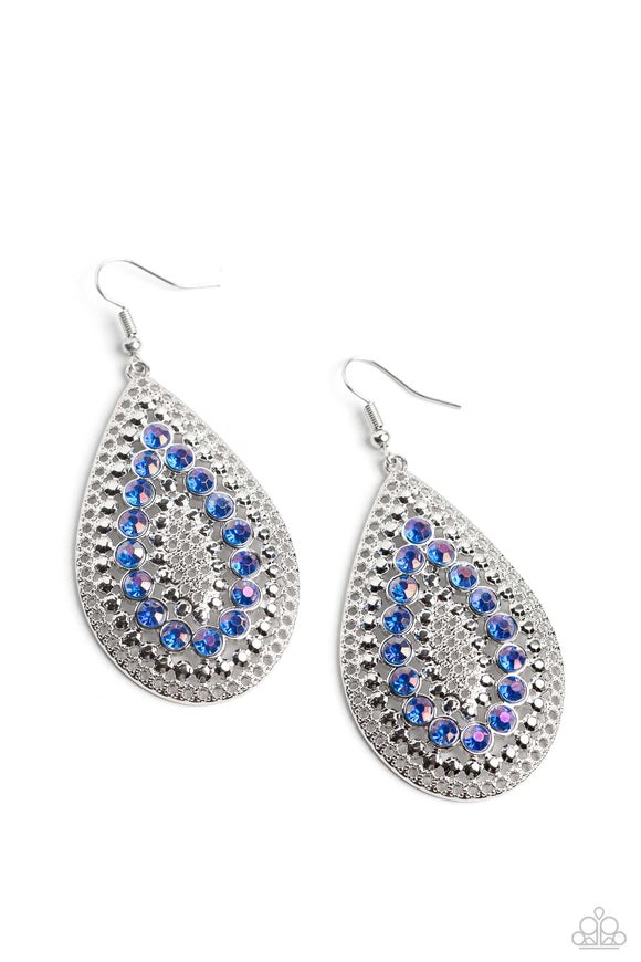 Spirited Socialite-Blue Earring-Paparazzi Accessories