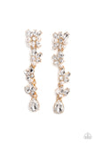 LIGHT at the Opera-Gold Post Earring-Paparazzi Accessories