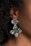 Gilded Grace-Silver Post Earring-Paparazzi Accessories
