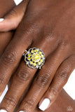 Love ROSE-Yellow Ring-Paparazzi Accessories