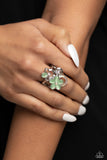 Fairy Circle-Green Ring-Paparazzi Accessories