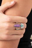 Stellar Stones-Purple Ring-Paparazzi Accessories