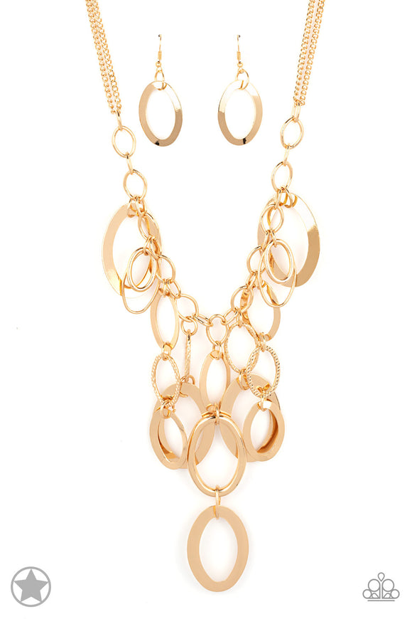 A Golden Spell-Necklace-Paparazzi Accessories.