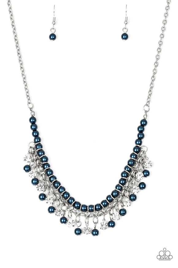 A Touch Of CLASSY-Blue Necklace-Paparazzi Accessories