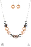 A Warm Welcome-Brown Necklace-Paparazzi Accessories.