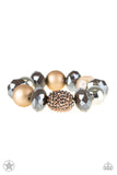 All Cozied Up-Brown Stretch Bracelet-Paparazzi Accessories.