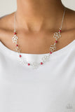 Always Abloom-Red Necklace-Paparazzi Accessories.