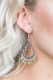 Babe Alert-Green Earring-Paparazzi Accessories.