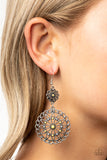 Beaded Brilliance-Yellow Earring-Paparazzi Accessories.