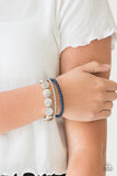 Beyond The Basics-Blue Stretch Bracelet-Paparazzi Accessories.