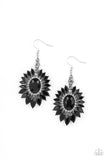 Big Time Twinkle-Black Earring-Paparazzi Accessories