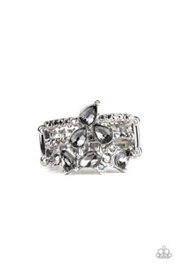 Blink Back TIERS-Silver Ring-Paparazzi Accessories.