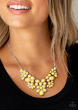 Bohemian Banquet-Yellow Necklace-Paparazzi Accessories.