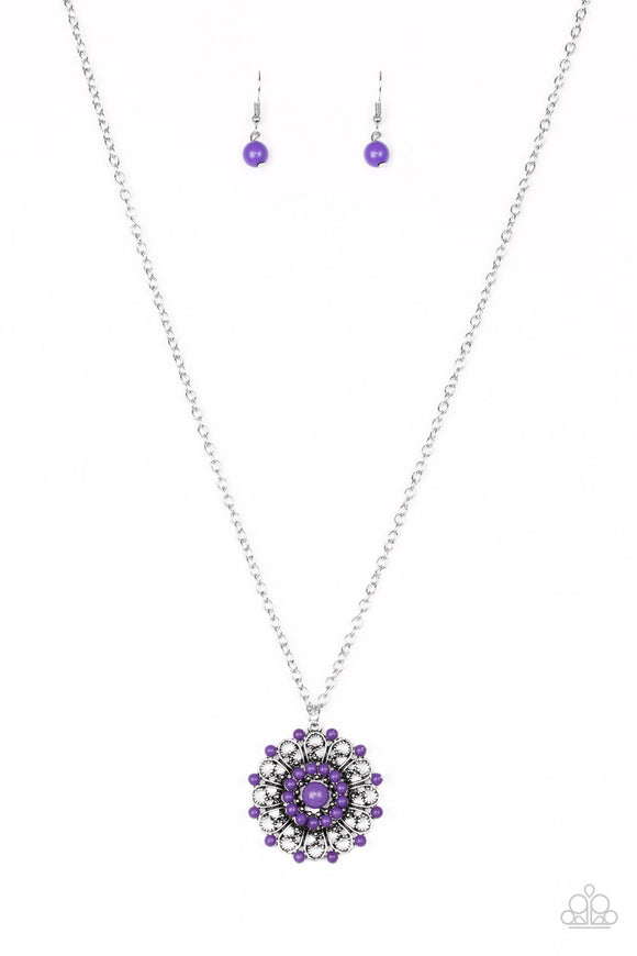 Boho Bonanza-Purple Necklace-Paparazzi Accessories.