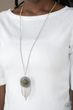 Bon VOYAGER-Green Necklace-Paparazzi Accessories.