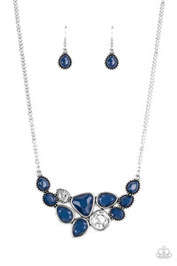 Breathtaking Brilliance-Blue Necklace-Paparazzi Accessories.