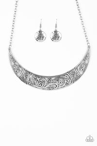 Bull In A China Shop-Silver Necklace-Paparazzi Accessories.