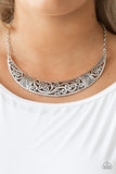 Bull In A China Shop-Silver Necklace-Paparazzi Accessories.