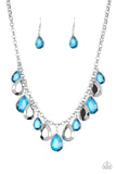 CLIQUE-bait-Blue Necklace-Paparazzi Accessories.